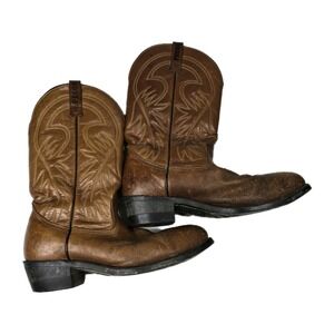 Red Wing Pecos Brown Leather Work Boots Men's Size 11 D Western Rodeo Cowboy